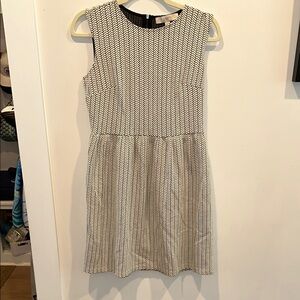 Elegant Black and White Patterned Dress